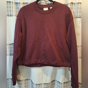 FUBU Cropped burgundy Sweatshirt